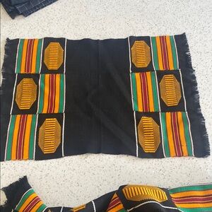 Colorful Woven Textile with Geometric Patterns